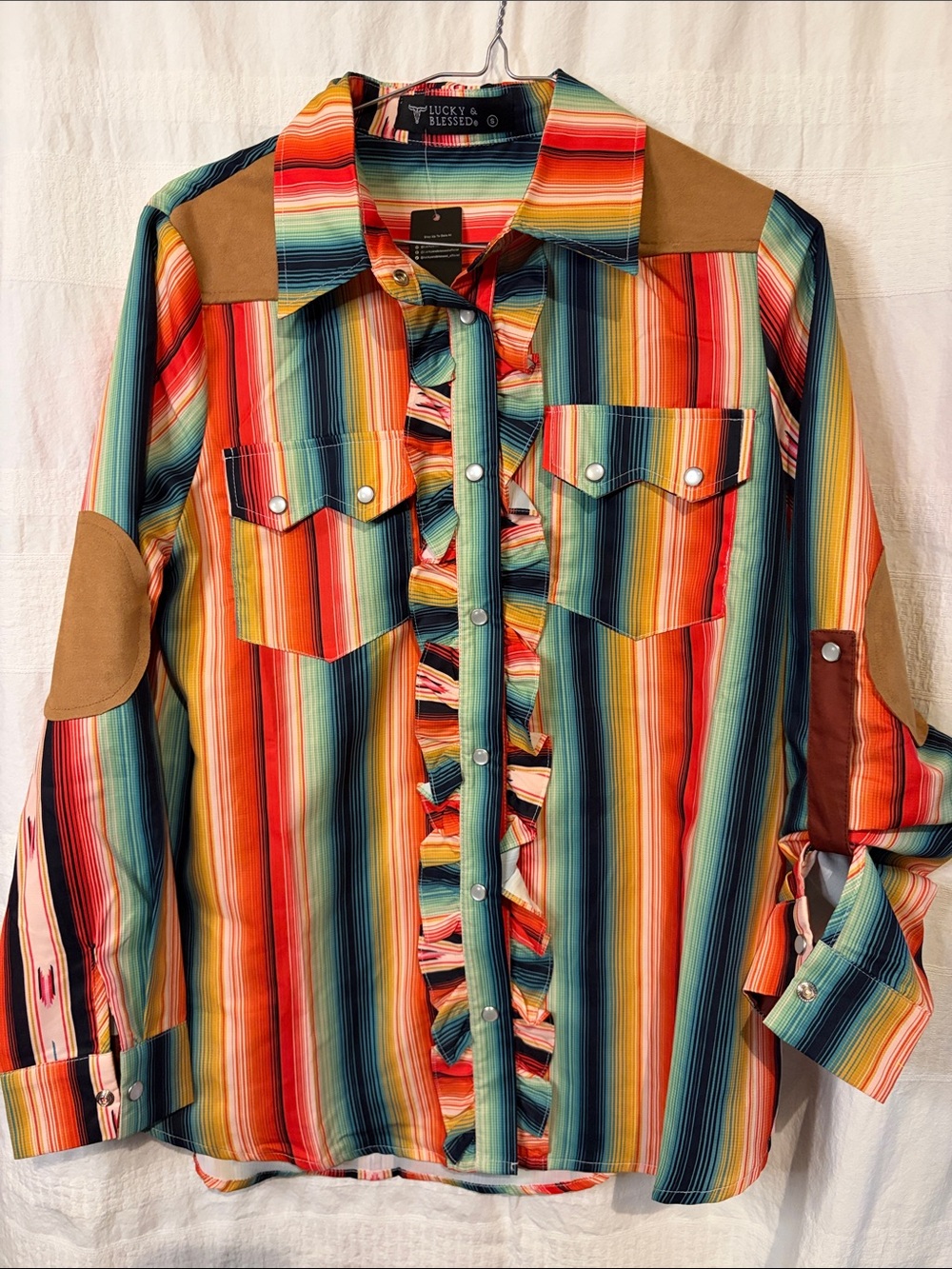 NWT Lucky & Blessed bright vibrant colors